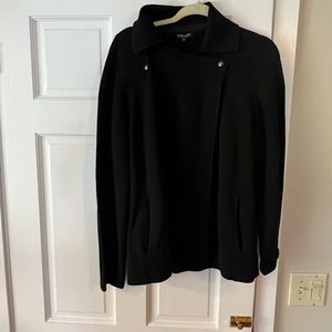 Authentic Eileen Fisher Silk Cotton Black Heavy Knit Cardigan  Size Pockets 1X